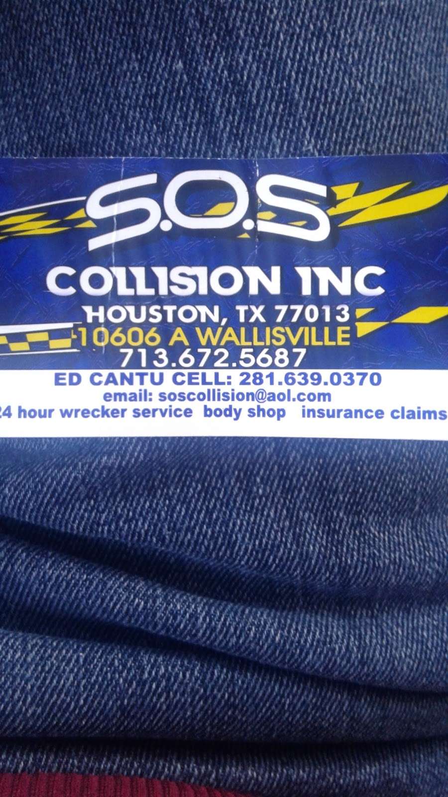 SOS Collision | A, 10606 Wallisville Rd, Houston, TX 77013 | Phone: (713) 672-5687