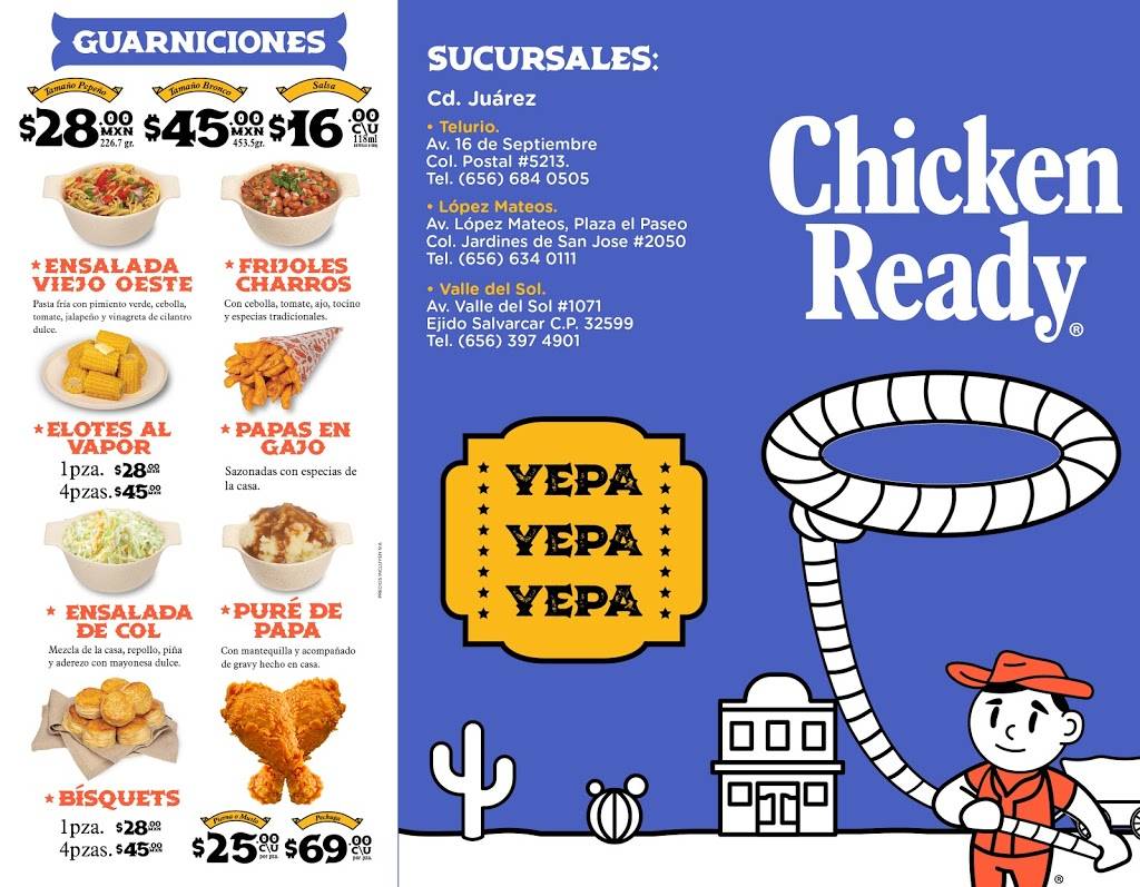 Chicken Ready Valle del Sol | Av. Valle del Sol, Ejido 1071, Salvarcar, 32599 Cd Juárez, Chih., Mexico | Phone: 656 397 4901