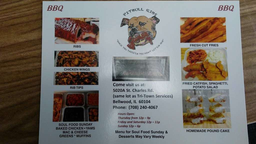 Pitbull Ribs | 5020 St Charles Rd, Bellwood, IL 60104 | Phone: (708) 240-4067