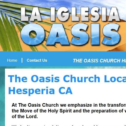 Iglesia Oasis | 17508 Hercules St, Hesperia, CA 92345, USA | Phone: (760) 948-5260