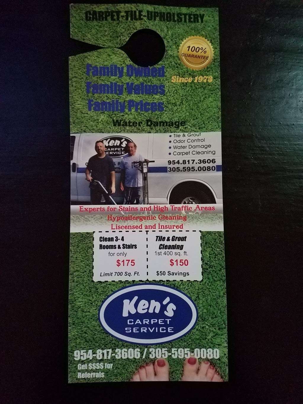 Kens Carpet Service Inc | 5511 Castlegate Ave, Davie, FL 33331, USA | Phone: (954) 817-3606