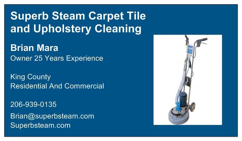 Superb Steam Carpet & Upholstery Cleaning | 25126 Marine View Dr S, Des Moines, WA 98198, USA | Phone: (206) 939-0135