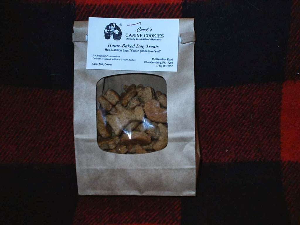 Carols Canine Cookies, Gifts, & Supplies | 114 Hamilton Rd, Chambersburg, PA 17201, USA | Phone: (717) 261-1357