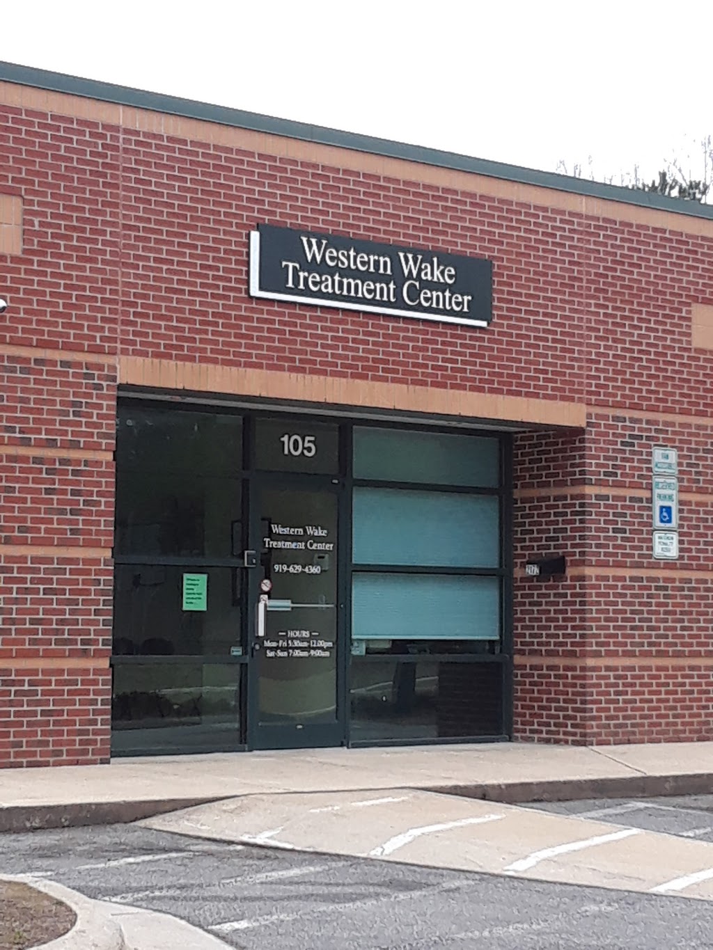 Western Wake Treatment Center | 2172 N Salem St #105, Apex, NC 27523, USA | Phone: (919) 629-4360