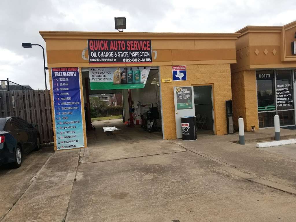 Quick Auto Service & State Inspection | 14009 FM 1464 Rd D, Sugar Land, TX 77498, USA | Phone: (832) 382-4155