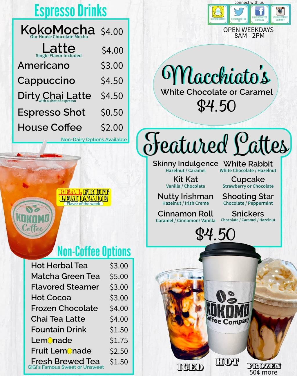 Kokomo Coffee Company | 700 E Firmin St #149, Kokomo, IN 46902, USA | Phone: (765) 416-1375