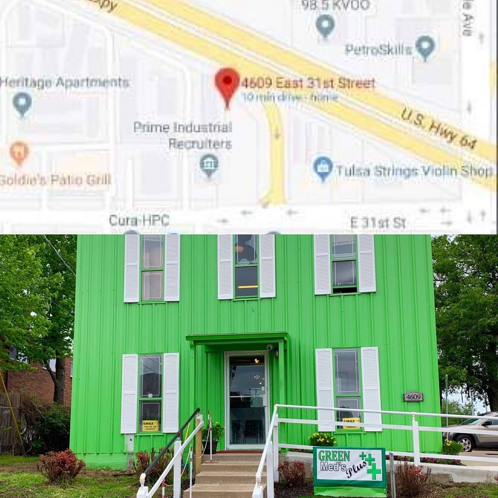 Green Meds Plus | 4609 E 31st St, Tulsa, OK 74135, USA | Phone: (918) 574-8475