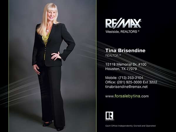 Tina Brisendine | REALTOR | RE/MAX Westside, REALTORS | 15119 Memorial Dr #100, Houston, TX 77079 | Phone: (713) 253-2104
