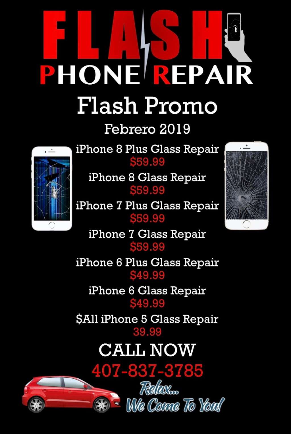 Flash Phone Repair | 4807 W Irlo Bronson Memorial Hwy Suite C, Kissimmee, FL 34746, USA | Phone: (407) 837-3785
