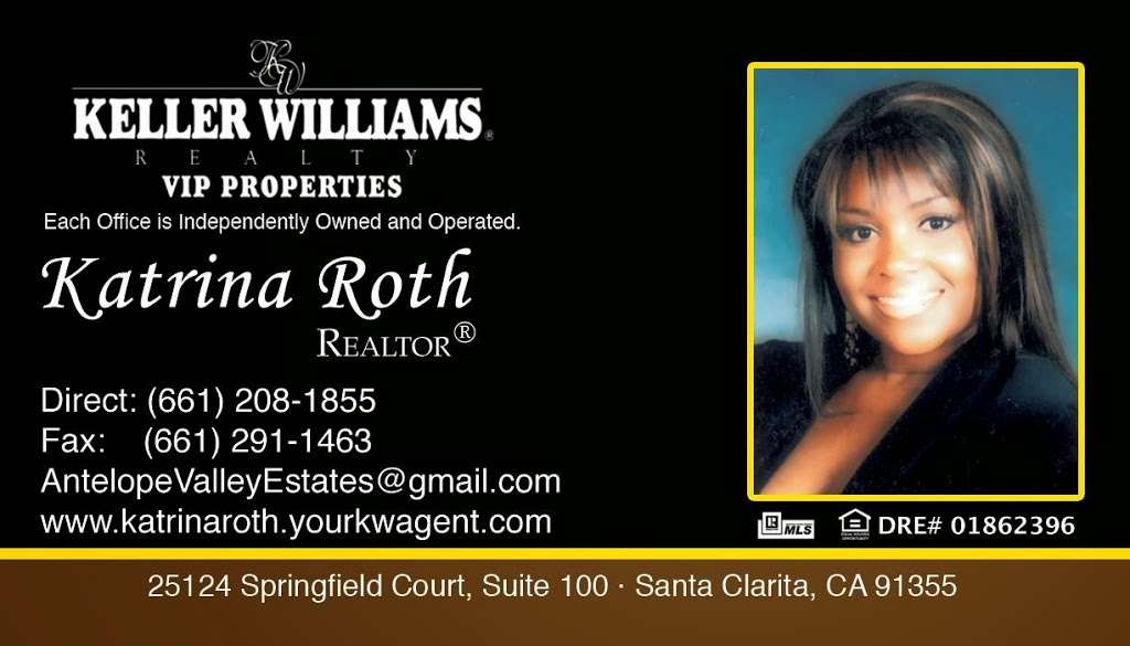 KATRINA ROTH | 28361 Constellation Rd, Santa Clarita, CA 91355 | Phone: (661) 886-5053