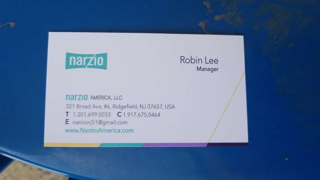 Narzio America LLC | United States, New Jersey, Ridgefield, Broad Ave, #6 | Phone: (201) 699-0033
