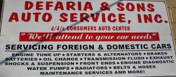 Defaria & Sons Auto Service | 1524 Smith St, North Providence, RI 02911, USA | Phone: (401) 349-0403