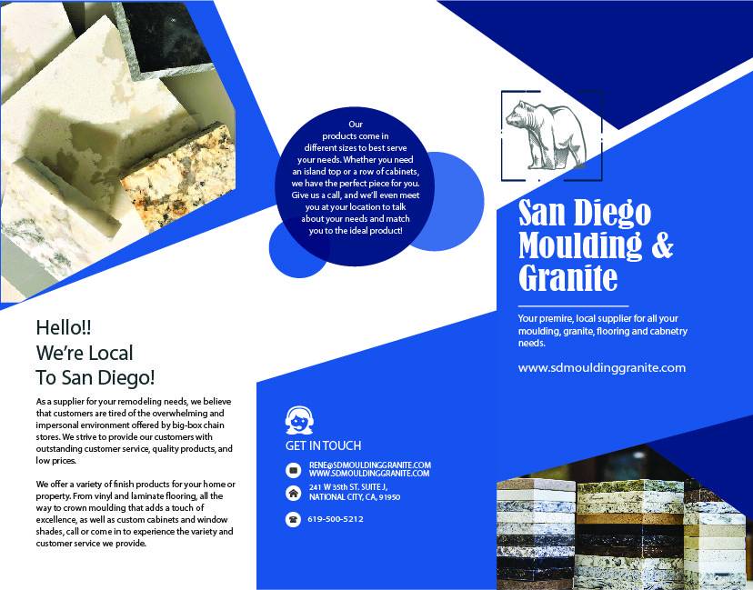 San Diego Moulding & Granite | 241 W 35th St suite j, National City, CA 91950, USA | Phone: (619) 500-5212