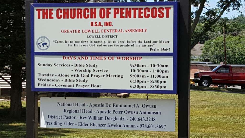 Church of Pentecost | 1868 Lakeview Ave, Dracut, MA 01826, USA | Phone: (978) 710-4063