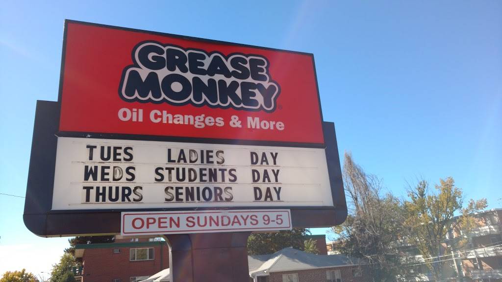 Grease Monkey | 2495 S University Blvd, Denver, CO 80210, USA | Phone: (303) 744-9245