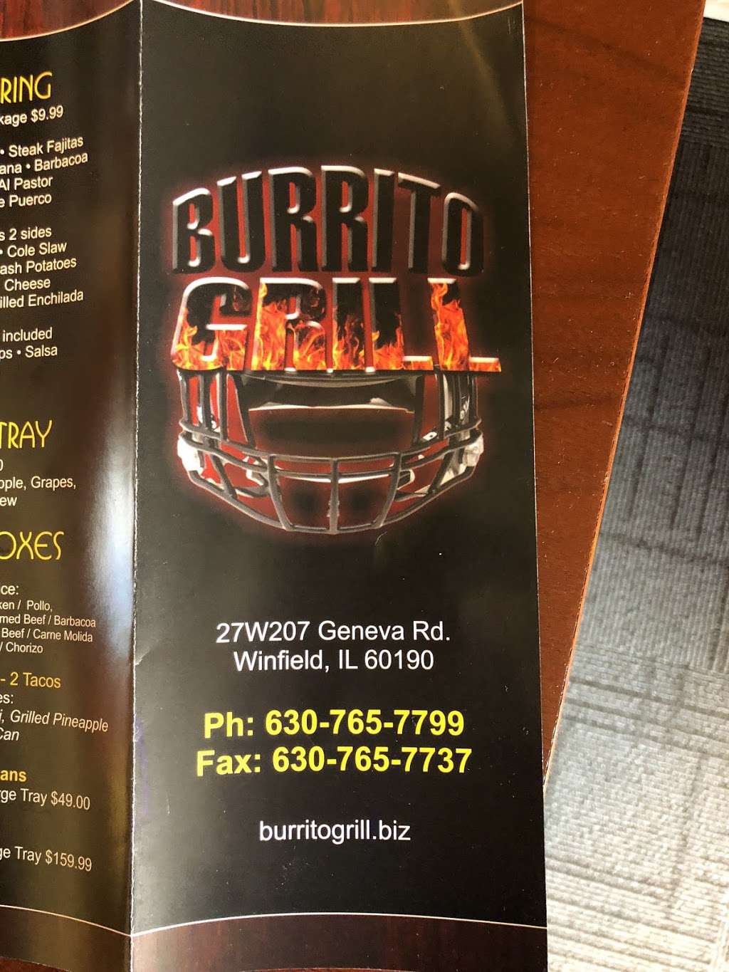 Burrito Grill | 27W207 Geneva Rd, Winfield, IL 60190, USA | Phone: (630) 765-7799