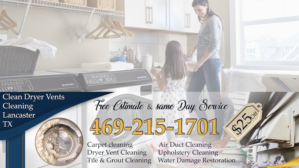 Clean Dryer Vents Lancaster TX | 607 E Main St, Lancaster, TX 75146, USA | Phone: (469) 215-1701