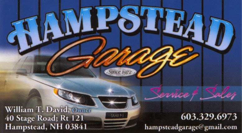 Hampstead Garage | 40 Stage Rd, Hampstead, NH 03841, USA | Phone: (603) 329-6973