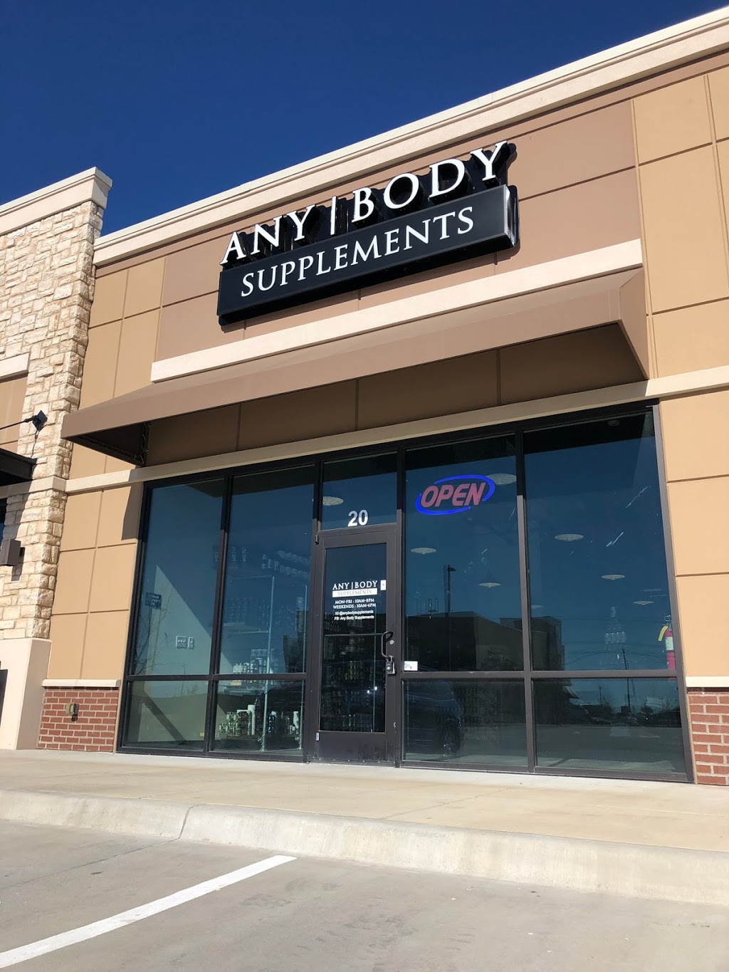 Any Body Supplements | 4325 E University Dr #20, Prosper, TX 75078, USA | Phone: (214) 608-5060