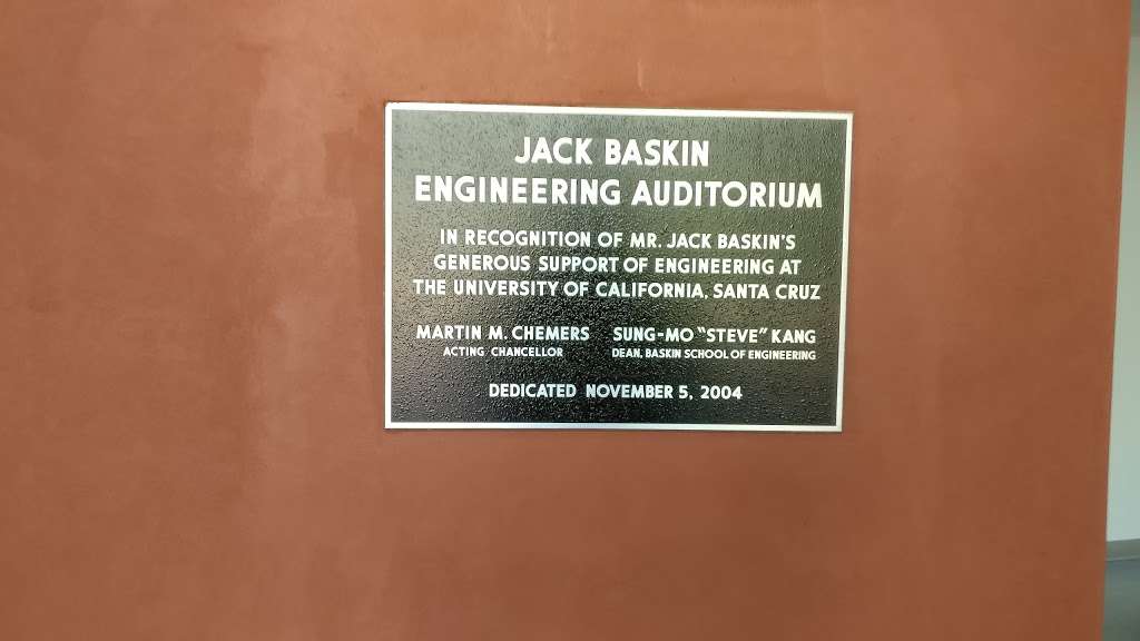 Baskin Auditorium 101 | 191 Baskin Cir, Santa Cruz, CA 95064, USA