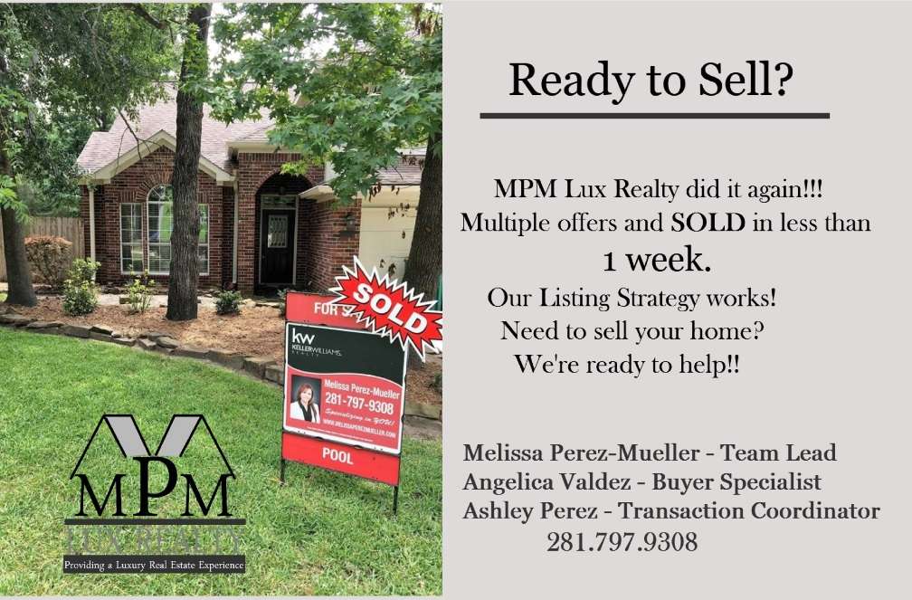Melissa Perez-Mueller, MPM Lux Team -KellerWilliams Realty The W | 2201 Lake Woodlands Dr, The Woodlands, TX 77380 | Phone: (281) 797-9308