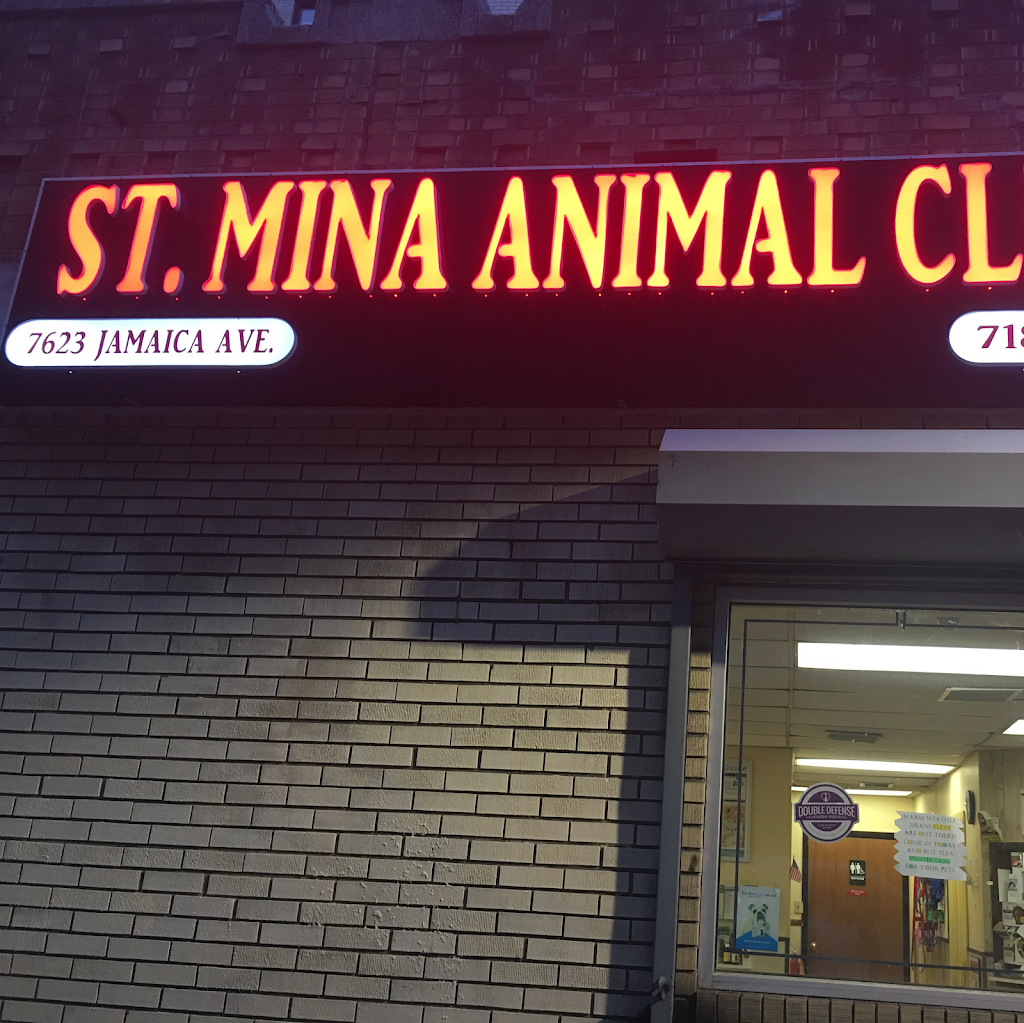 St Mina animal clinic | 7623 Jamaica Ave, Woodhaven, NY 11421, USA | Phone: (718) 296-0500