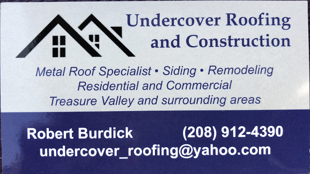 Undercover Roofing and Construction | 3440 N 33rd St, Boise, ID 83703, USA | Phone: (208) 912-4390