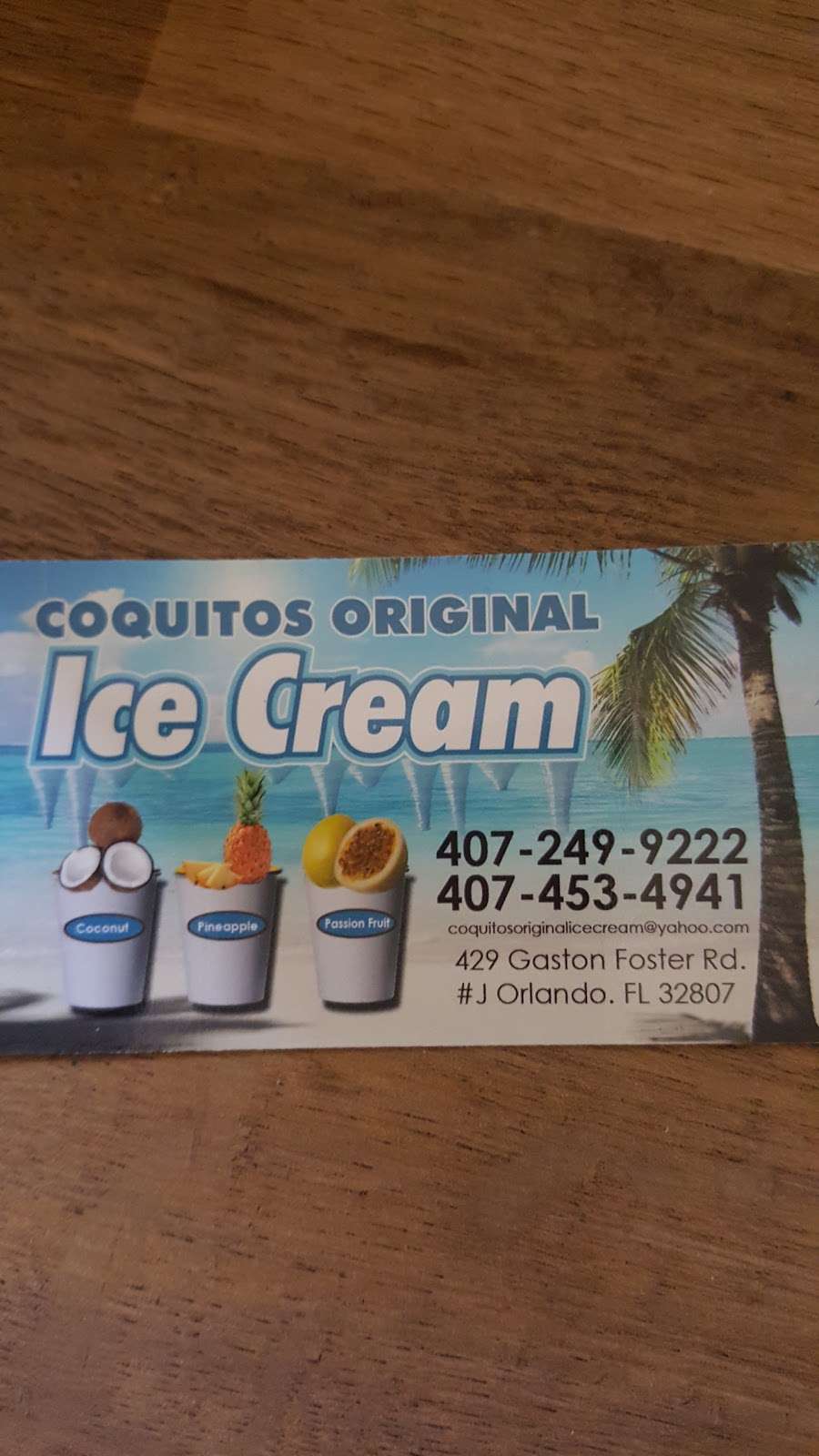 Coquitos Original Ice Cream, INC | 429 Gaston Foster Rd Suite #J, Orlando, FL 32807 | Phone: (407) 249-9222