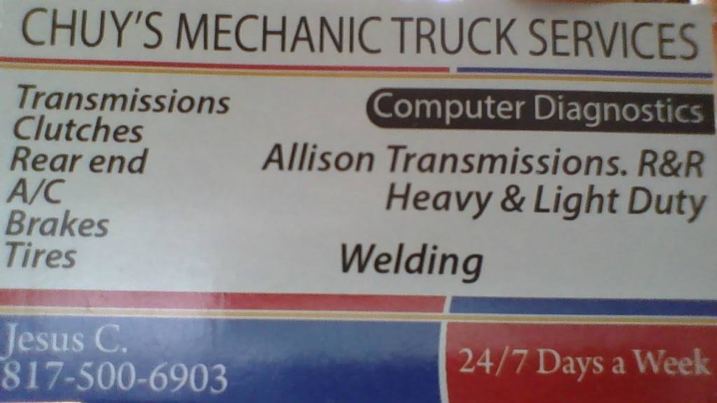 Ft.Worth Truck Repair 24/7 Chuys Mechanic Truck Service | 1069-1047 Bridgewood Dr, Fort Worth, TX 76112, USA | Phone: (817) 500-6903