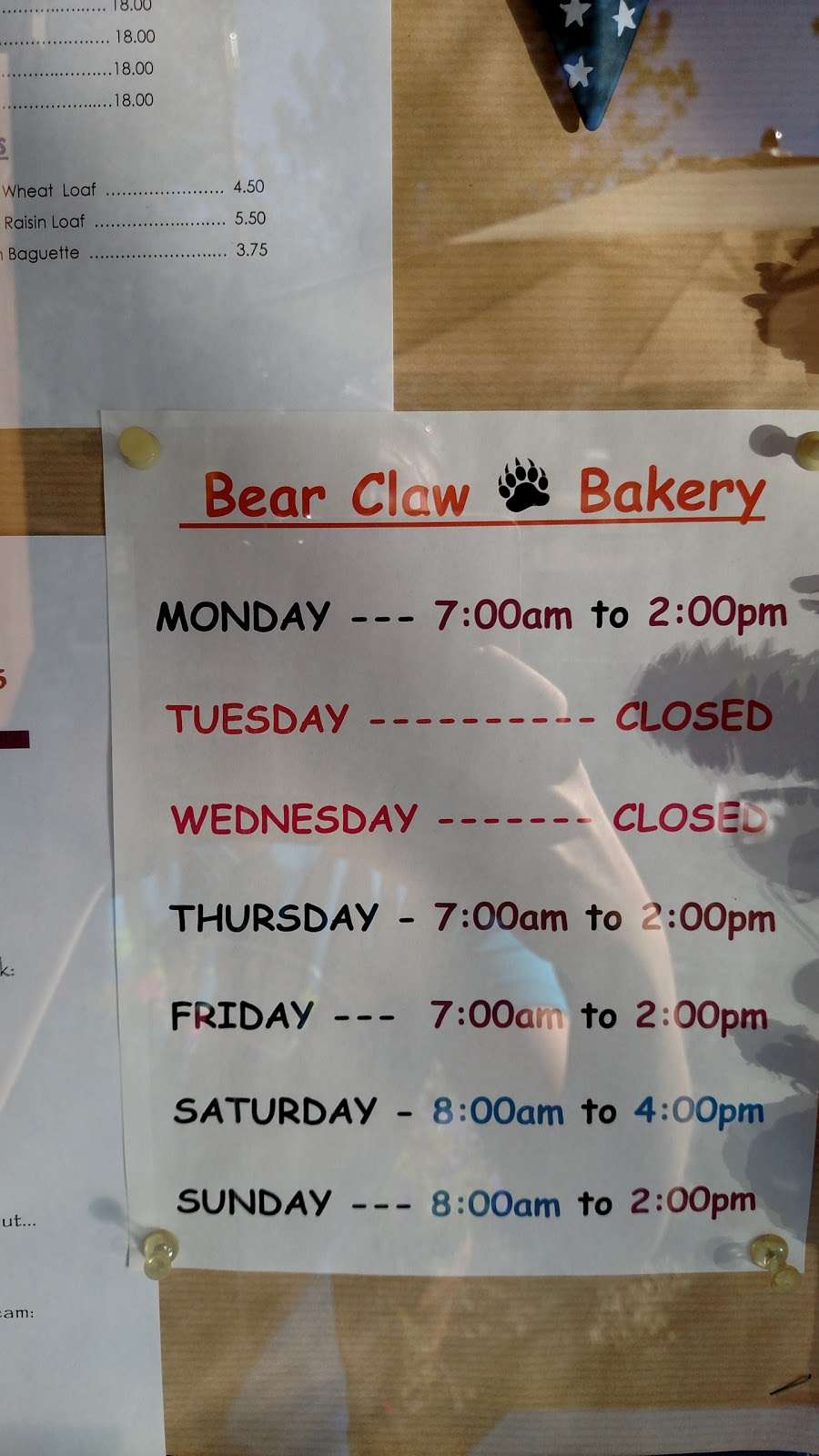 Bear Claw Bakery | 16215 Askin Dr, Pine Mountain Club, CA 93222, USA | Phone: (661) 242-2529