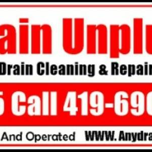 Any Drain Unplugged 49.95 and up Drain and Sewer Cleaning | 1107 Broadway St, Toledo, OH 43609, USA | Phone: (419) 690-2534