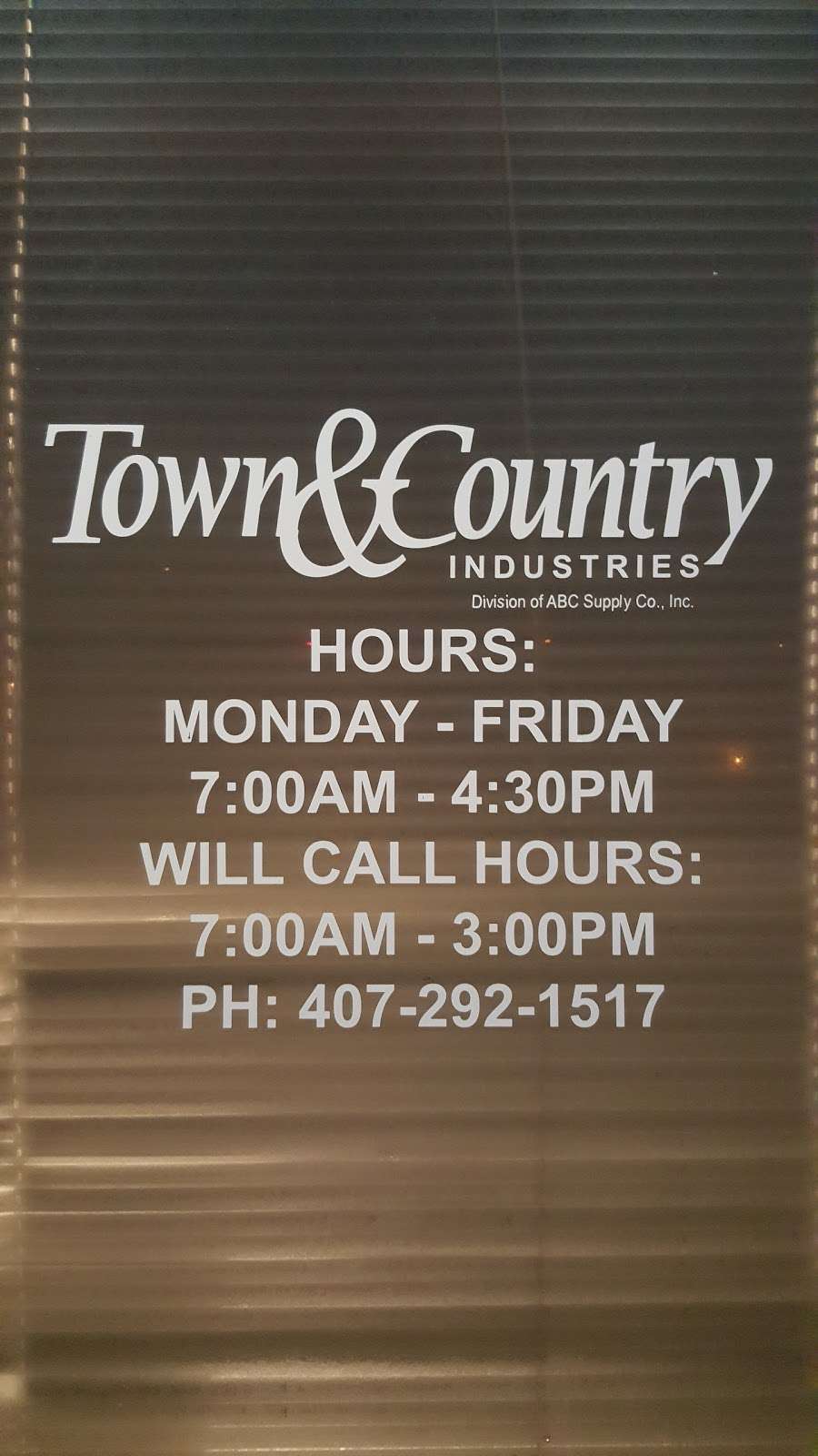 Town & Country Industries | 4311 Shader Rd Ste 100, Orlando, FL 32808, USA | Phone: (407) 292-1517