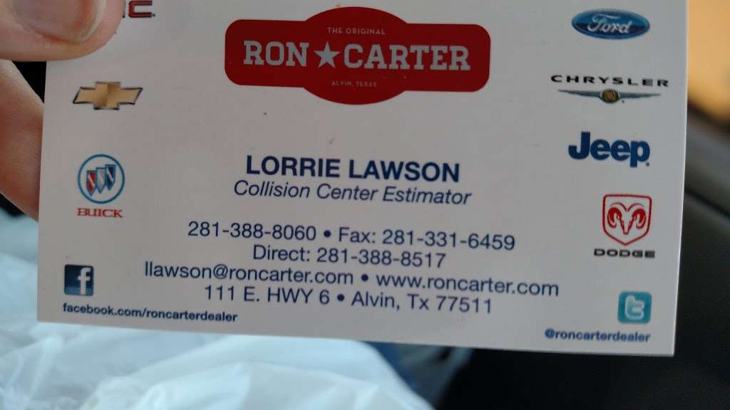 Ron Carter Ford Body Shop | 3375 Hwy 6, Alvin, TX 77511 | Phone: (281) 388-8061