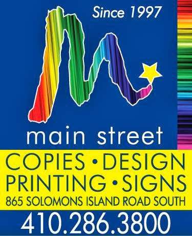 Main Street Copy & Design | 865 Solomons Island Rd S, Prince Frederick, MD 20678 | Phone: (410) 286-3800