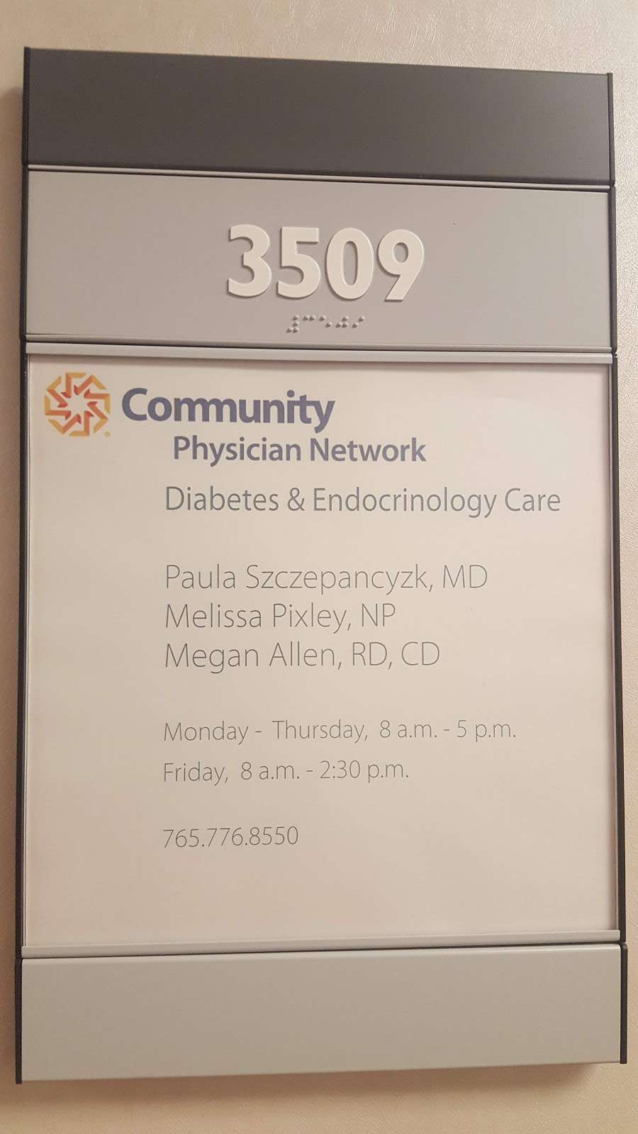 Community Physician Network Endocrinology & Diabetes Care | 3509 S Reed Rd, Kokomo, IN 46902, USA | Phone: (765) 776-8550