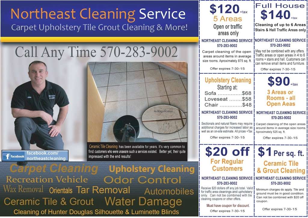 John Dailys Northeast Cleaning Service | 54 Norton Ave, Dallas, PA 18612, USA | Phone: (570) 283-9002