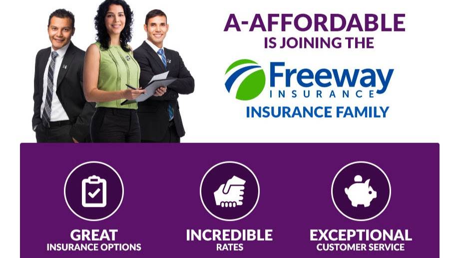 A-Affordable has partnered with Freeway Insurance | 2815 N MacArthur Blvd, Irving, TX 75062, USA | Phone: (972) 499-4552