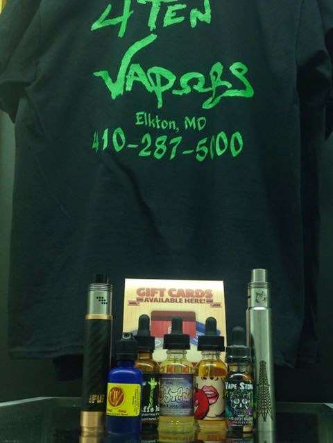 4TEN Vapors | 4604, 1610 W Pulaski Hwy, Elkton, MD 21921, USA | Phone: (410) 287-5000