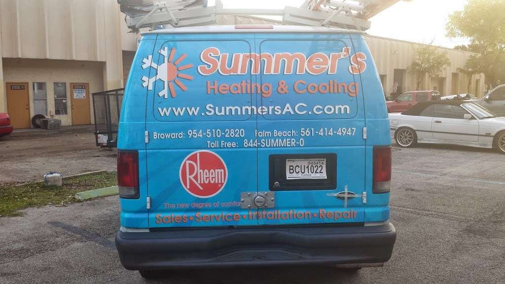 Summers Heating & Cooling | 2610 NW 67th Terrace, Margate, FL 33063, USA | Phone: (954) 510-2820