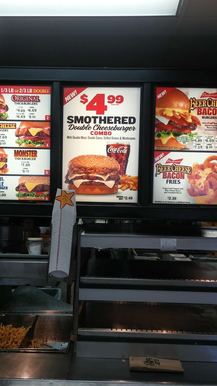 Hardees | 8015 S Meridian St, Indianapolis, IN 46217, USA | Phone: (317) 881-3414