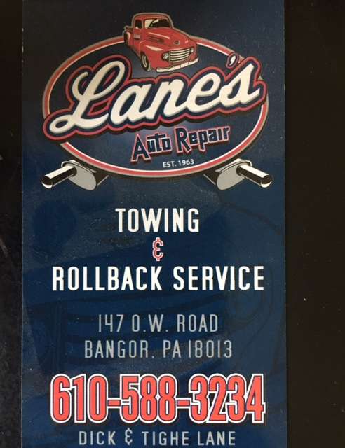 Lanes Auto Repair | 147 O. W. Road, Bangor, PA 18013, USA | Phone: (610) 588-3234
