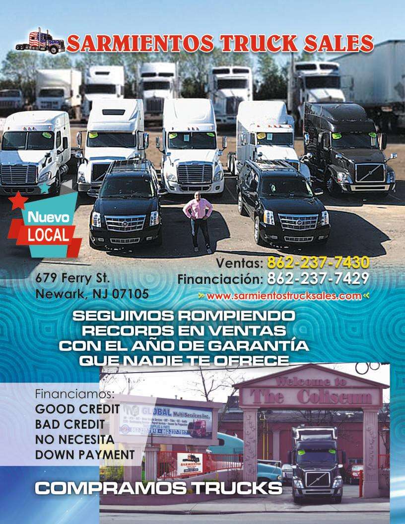 Sarmiento Truck Sales LLC | 679 Ferry St, Newark, NJ 07105, USA | Phone: (862) 237-7430