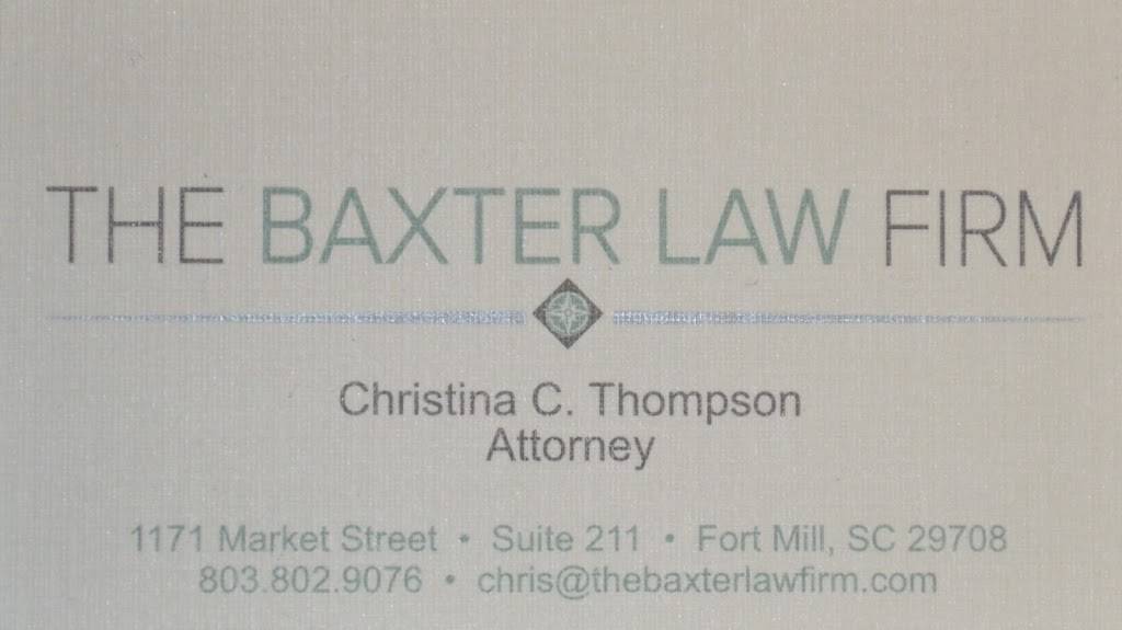 The Baxter Law Firm | 6503, 1171 Market St # 211, Fort Mill, SC 29708, USA | Phone: (803) 802-9076