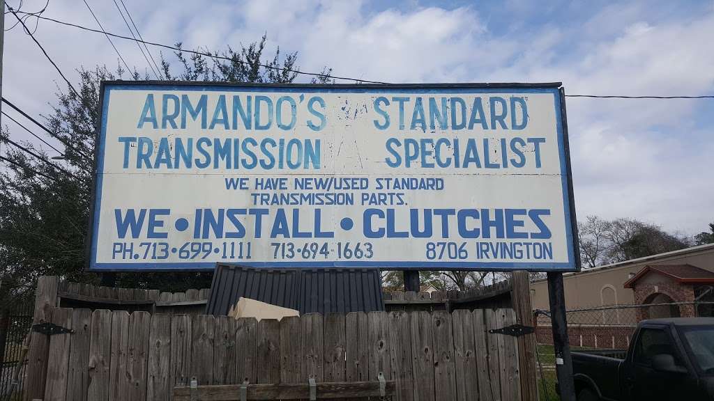 Armandos Standard Transmissions | 8706 Irvington Blvd, Houston, TX 77022, USA | Phone: (713) 699-1111