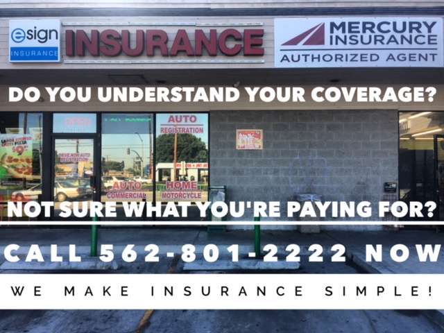 eSign Insurance Services | 9010 Slauson Ave, Pico Rivera, CA 90660, USA | Phone: (562) 801-2222