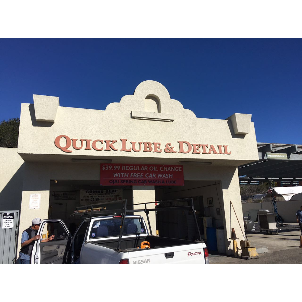 Ojai Spring CarWash & Lube | 11502 N Ventura Ave, Ojai, CA 93023, USA | Phone: (805) 640-9923