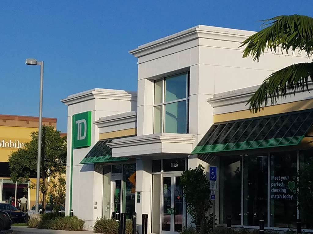 TD Bank | 14836 Pines Blvd, Pembroke Pines, FL 33027, USA | Phone: (954) 538-0068