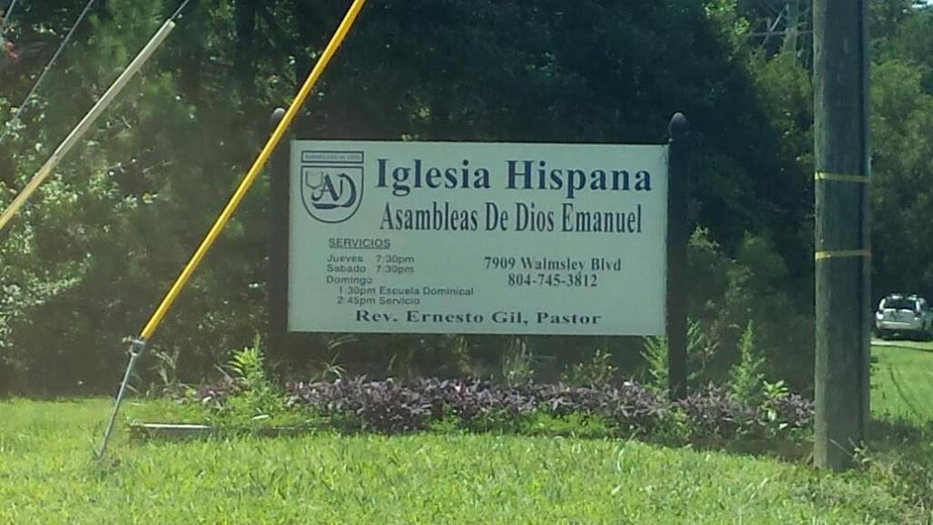 Iglesia Hispana Asambleas de Dios Emanuel | 7909 Walmsley Blvd, North Chesterfield, VA 23235, USA | Phone: (804) 745-3812