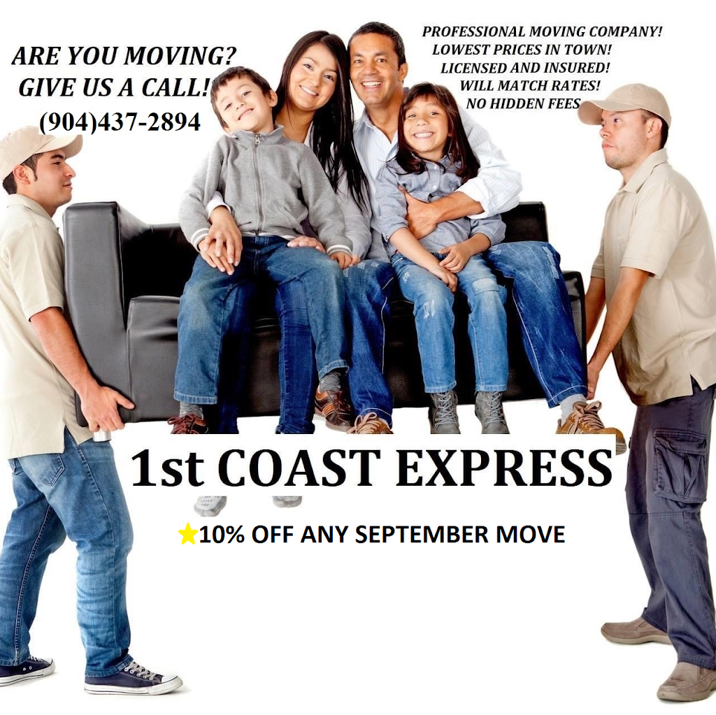 1st Coast Express Moving Company | 5592 Casavedra Ct, Jacksonville, FL 32244, USA | Phone: (904) 437-2894