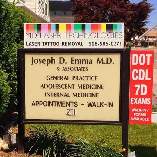 Joseph D. Emma, M.D. - Immigration Medical, DOT / CDL / 7D Exams | 21 E Main St, Avon, MA 02322, USA | Phone: (508) 586-1046